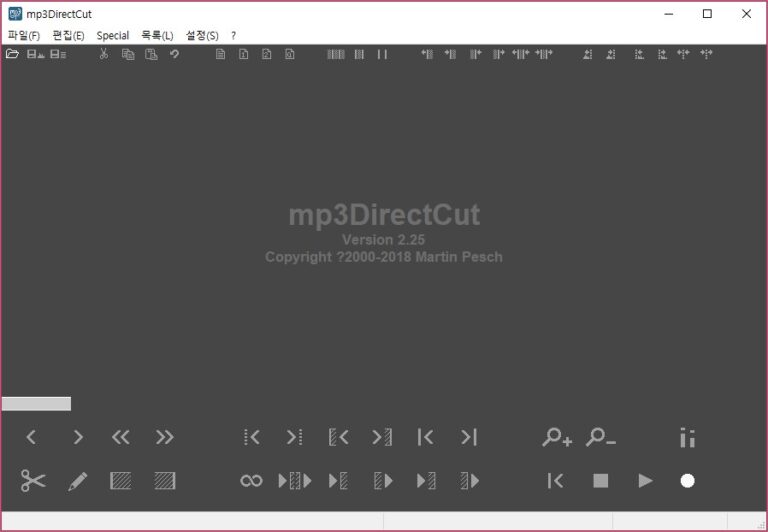 mp3DirectCut 한글