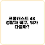 크롬캐스트 4K 정발 제품